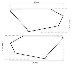 BARRACUDA oN[_ SIDE NUMBER STICKER SUPPORT X-ADV 750 HONDA z_ [bPv[gE[bPx[X O
