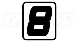 BARRACUDA �o���N�[�_ SINGLE STICKER NUMBER X-ADV HONDA �z���_ �[�b�P���i���o�[ �O��
