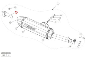 AKRAPOVIC AN|rb` yyAp[czV-TUV133 noise insert SS CB400F CB400X CB500F CB500X CBR300R CBR400R CBR500R HONDA z_ obtECi[TCT[ }t[