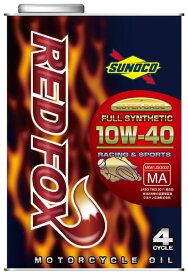 SUNOCO スノコ RED FOX RACING & SPORTS (レッドフォックス レーシングスポーツ) 【10W-40】【1L】【4サイクルオイル】