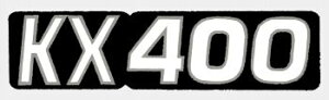 HollyEquip �z�[���[�G�N�C�b�v 1976 KX400 �T�C�h�p�l���f�J�[�� �X�e�b�J�[�E�f�J�[�� �O��