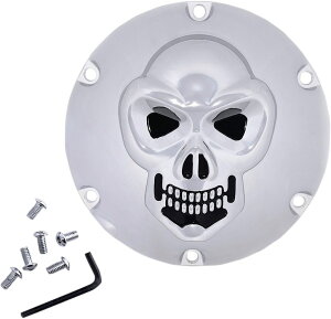 Drag Specialties hbOXyVeB[Y Chrome 3-D Skull Derby Coverm1107-0631n Sportster 1200 XL 50 Roadster EFI XLR 883 Low XLL Custom XLC SuperLow XLT XLCP X XR XLCX Forty-Eight Special XLXS XLX Iron XLNS Nightster XLN Seventy-Two X