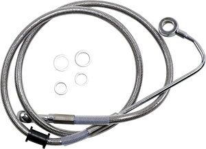 Drag Specialties �h���b�O�X�y�V�����e�B�[�Y Extended Length Stainless Steel �t�����g�u���[�L�z�[�X�m1741-5756�n Softail Heritage Classic EFI FLSTCI HARLEY-DAVIDSON �n�[���[�_�r�b�h�\�� �u���[�L�z�[�X�E�N���b