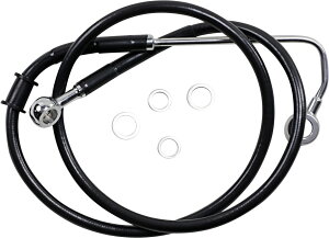 Drag Specialties �h���b�O�X�y�V�����e�B�[�Y Extended Length Stainless Steel �t�����g�u���[�L�z�[�X�m1741-5761�n Softail Heritage Classic EFI FLSTCI HARLEY-DAVIDSON �n�[���[�_�r�b�h�\�� �u���[�L�z�[�X�E�N���b