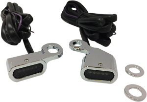 Drag Specialties �h���b�O�X�y�V�����e�B�[�Y LED Handlebar Marker Lights�m2040-2133�n HARLEY-DAVIDSON �n�[���[�_�r�b�h�\�� �E�C���J�[ ���Η� �d���n