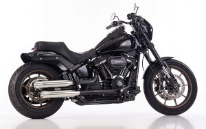 FALCON CUSTOM PARTS �t�@���R�� Double Groove slip on exhaust SOFTAIL Slim 107 Standard Breakout 114 Fat Boy Low Rider S Street Bob 117 El Diablo ST HARLEY-DAVIDSON �n�[���[�_�r�b�h�\�� �X���b�v�I���}�t���[ �}�t���[