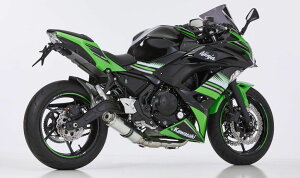 HURRIC tbN Supersport Komplettanlage (2-1) Ninja 650 Z650 KAWASAKI JTL tGL][Xg}t[ }t[ materialFpolished aluminium^colourFsilver