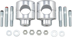 Drag Specialties hbOXyVeB[Y Big Buffalo Handlebar Riserm0602-0465n VTX1300R VN900B Vulcan 900 Classic VL Boulevard 800 C C50 T 1500 C90 B.O.S.S. XV 1600 Road Star XVS 1100 AW V-Star 1700 Warrior 650 A Midnight Custom Silver