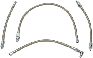 Drag Specialties �h���b�O�X�y�V�����e�B�[�Y Stainless Steel Braided Oil Line Kit�m0711-0036�n Softail Standard FXST Heritage Special FLSTN Springer FLSTS Classic FLSTC Bad Boy FXSTSB Night Train FXSTB Nostalgia FXSTS Fat FLSTF Custom FXSTC 