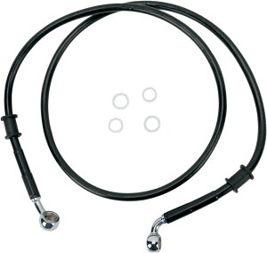 Drag Specialties �h���b�O�X�y�V�����e�B�[�Y Stainless Steel �t�����g�u���[�L�z�[�X�L�b�g�m1741-2786�n Softail Standard EFI FXSTI Custom FXSTC CVO Springer FXSTSSE3 Night Train FXSTBI Screamin�f Eagle FXSTSSE2 HARLEY-DAVIDSON 