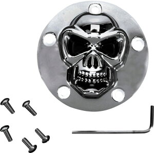 Drag Specialties �h���b�O�X�y�V�����e�B�[�Y 3-D Skull Points Cover�m1902-0181�n HARLEY-DAVIDSON �n�[���[�_�r�b�h�\�� �|�C���g�J�o�[�E�p���X�J�o�[ �G���W���p�[�c �G���W��