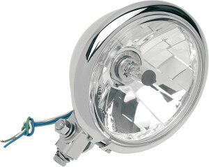 Drag Specialties �h���b�O�X�y�V�����e�B�[�Y 5-3/4' Diamond-Style Bottom-Mount Headlight Assemblies for Springer�m2001-0099�n �w�b�h���C�g ���Η� �d���n