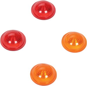 Drag Specialties �h���b�O�X�y�V�����e�B�[�Y Custom Bullet Marker Lights Lens Kit�m2020-0122�n �E�C���J�[�����Y ���Η� �d���n