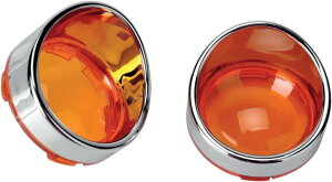 Drag Specialties �h���b�O�X�y�V�����e�B�[�Y Visor-Style Bezel and Lens for Deuce-Style Turn Signals�m2020-0397�n �E�C���J�[�����Y ���Η� �d���n