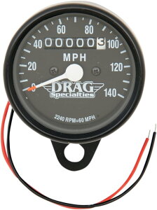 Drag Specialties hbOXyVeB[Y 2.4' Mini Mechanical Speedometerm2210-0253n HARLEY-DAVIDSON n[[_rbh\ Xs[h[^[ [^[ECWP[^[֌W dn