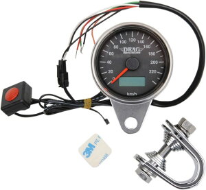 Drag Specialties hbOXyVeB[Y Programmable Mini Electronic Speedometer with Odometer/Tripmeterm2210-0326n HARLEY-DAVIDSON n[[_rbh\ Xs[h[^[ [^[ECWP[^[֌W d