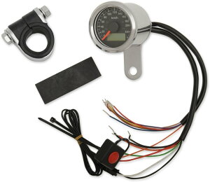 Drag Specialties �h���b�O�X�y�V�����e�B�[�Y 1-7/8' Programmable Metric Speedometer with Indicator Lights�m2210-0418�n HARLEY-DAVIDSON �n�[���[�_�r�b�h�\�� �X�s�[�h���[�^�[ ���[�^�[�E�C���W�P�[�^�[�֌W �d��
