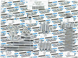 Drag Specialties �h���b�O�X�y�V�����e�B�[�Y Motor Bolt Set�mDS-190766S�n Sturgis FXB 1200 Electra Glide FLH Low Rider FXSB Fat Bob FXEF Disc FXDG FXS Heritage Sport FLHS Super 80 FXE Classic FL FX Special FLHX Wide FXWG �ėp�{���g�E�l