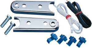 Drag Specialties �h���b�O�X�y�V�����e�B�[�Y Chrome Rear Turn Signal Relocation Kits�mDS-280316�n Softail Standard EFI FXSTI FXST Bad Boy FXSTSB Night Train FXSTB FXSTBI Springer FXSTS Wide Glide FXWG Custom FXSTC FXSTSI �E�C���J�[�X�e