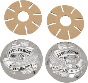 Drag Specialties �h���b�O�X�y�V�����e�B�[�Y Live to Ride Gas Cap Covers�mDS-390126�n HARLEY-DAVIDSON �n�[���[�_�r�b�h�\�� �K�\�����^���N�L���b�v�J�o�[ �^���N�֘A �O��