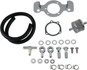 Drag Specialties hbOXyVeB[Y Crankcase Breather/Support Bracket Kit KitmDS-289126n 883 Hugger XLH XL 1200 Low EFI XLL Custom XLC Roadster XLR Sportster Deluxe Sport XLS HARLEY-DAVIDSON n[[_rbh\ zC