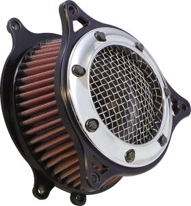 COBRA Ru RPT Air Cleaner Kit HARLEY-DAVIDSON n[[_rbh\ GAN[i[Lbg zC֘A GW Color/FinishFChrome Ring with Black Frame(Base ColorFBlack/Silver)m1010-3047n