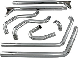 BASSANI obT[j Fishtail True Dual Exhaust System without Bafflesm1800-1737n HARLEY-DAVIDSON n[[_rbh\ tGL][Xg}t[ }t[