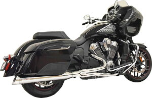 BASSANI obT[j Road Rage 2F1 Exhaust System Challenger Dark Horse Limited INDIAN MOTORCYCLE CfBA tGL][Xg}t[ }t[ Color/FinishFChromem1810-2778n