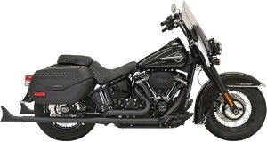 BASSANI obT[j Fishtail True Dual Exhaust Systemm1800-2410n Softail Deluxe FLDE Heritage Classic FLHC HARLEY-DAVIDSON n[[_rbh\ tGL][Xg}t[ }t[