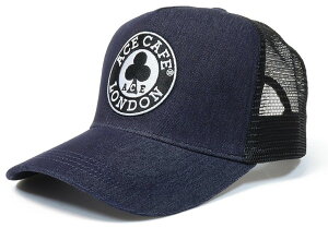 ACE CAFE LONDON エースカフェロンドン デニムメッシュキャップ 'CIRCLE' キャップ・帽子 アパレル
