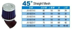 SIMOTA V^ 45° High flow racing air filter (Straight net) GAN[i[EGAN[i[Gg zC֘A GW