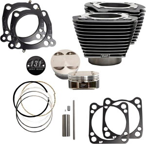 S&S CYCLE GXAhGX TCN 131' Stroker Cylinder and Piston Kit HARLEY-DAVIDSON n[[_rbh\ V_[ GWp[c GW Color/FinishFBlack Granite/Powder-Coated/Highlighted Finsm0931-1012n