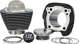 S&S CYCLE GXAhGX TCN Big Bore CylinderPiston Kit HARLEY-DAVIDSON n[[_rbh\ V_[ GWp[c GW Color/FinishFBlack Granite/Highlighted Finsm0931-1112n