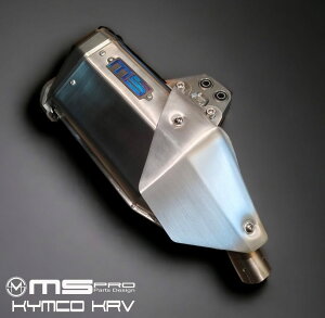 MSPRO GGXv Short Silencer Stainless Steel for KYMCO KRV LR XbvI}t[ }t[