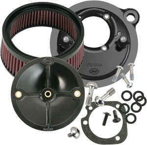S&S CYCLE �G�X�A���h�G�X �T�C�N�� Super Stock Stealth Air Cleaner Kit�m1010-1510�n 883 Hugger XLH 1200 Roadster EFI XLR XL Low XLL Custom XLC XLCP Sportster Deluxe Sport XLS HARLEY-DAVIDSON �n�[���[�_�r�b�h�\�� �G�A�N���[�i�[
