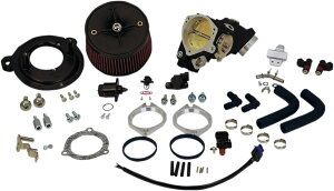 S&S CYCLE �G�X�A���h�G�X �T�C�N�� 70mm Induction Kit�m1021-0012�n Road King Classic EFI FLHRC Super Glide FXDI FLTR Electra Ultra FLHTCUI Custom FXDCI Sport FXDXI Low Rider FXDL Standard FLHTI FLHTCI Wide FXDWGI FLHR HARLEY-DAVIDSON �n�[��