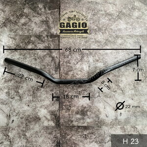 GAGIO MOTOR PARTS KWI[^[p[c Low mid handlebarC steel size 22 mm. (No.10) nho[ nh