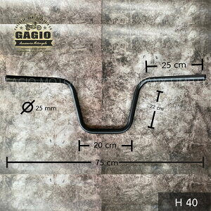 GAGIO MOTOR PARTS KWI[^[p[c Big Mid handlebarC steel size 25 mm. nho[ nh