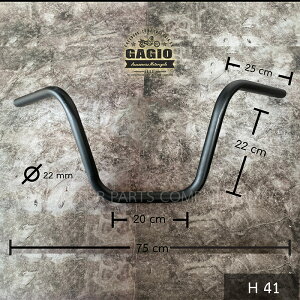 GAGIO MOTOR PARTS KWI[^[p[c Big Mid handlebarC steel size 22 mm. nho[ nh