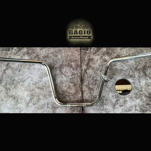 GAGIO MOTOR PARTS KWI[^[p[c Big Mid handlebarC steel size 22 mm.C silver color. nho[ nh