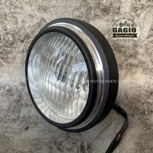 GAGIO MOTOR PARTS �K�W�I���[�^�[�p�[�c 5-inch round headlamps�C sharp end�C clear lens. �w�b�h���C�g ���Η� �d���n