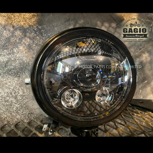GAGIO MOTOR PARTS �K�W�I���[�^�[�p�[�c LED Projector headlamps�C size 6 inches�C 5 glass balls. �w�b�h���C�g ���Η� �d���n