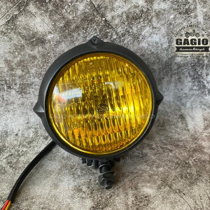 GAGIO MOTOR PARTS �K�W�I���[�^�[�p�[�c Round headlamp size 4 inch CO yellow lens mounting point under lamp �w�b�h���C�g ���Η� �d���n