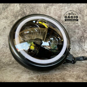 GAGIO MOTOR PARTS KWI[^[p[c 6 Inch LED Projector Headlights Dimmable Ring Mount Under Lamp. wbhCg Η dn