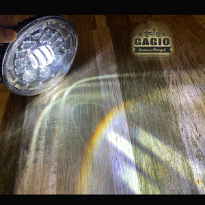 GAGIO MOTOR PARTS KWI[^[p[c 7-inch butterfly LED headlightC 2-color dimming light. wbhCg Η dn