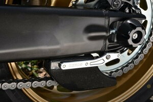 AGRAS アグラス リアスプロケットガード カーボン XSR900 YAMAHA ヤマハ チェーンガード フレーム アルマイトカラー(ステー):ゴールド