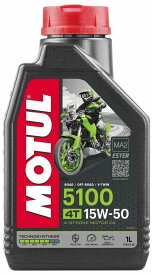 MOTUL モチュール 【ケース】5100 4T 【15W-50】【1L×12】【4サイクルオイル】