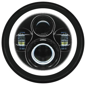 Hogworkz �z�O���[�N�Y 7��LED HALOMAKER �w�b�h���C�g 7���w�b�h���C�g������ HARLEY-DAVIDSON �n�[���[�_�r�b�h�\�� ���Η� �d���n