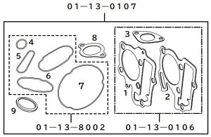 SP���� SP�^�P�K�� GASKET A-SET/TT-R50/YB-1FOUR (SuperHead+R) YB-1 TT-R50 YAMAHA ���}�n �G���W���K�X�P�b�g �G���W���p�[�c �G���W��