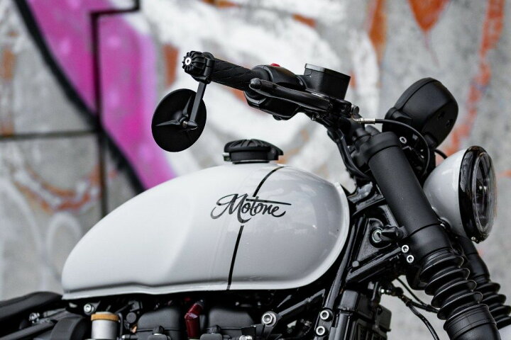 楽天市場】Motone Customs モートーンカスタムズ バーエンドミラー 